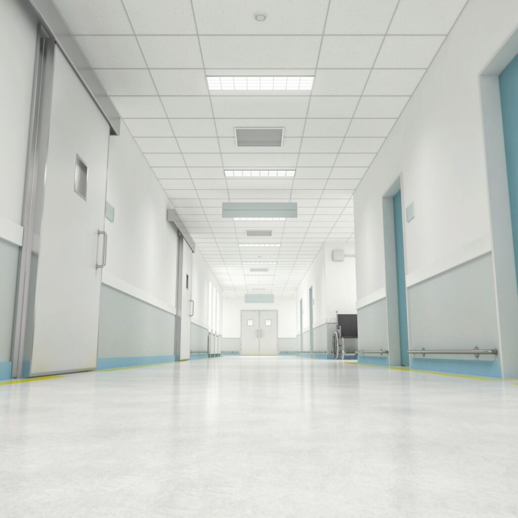 Pavimento in ospedale