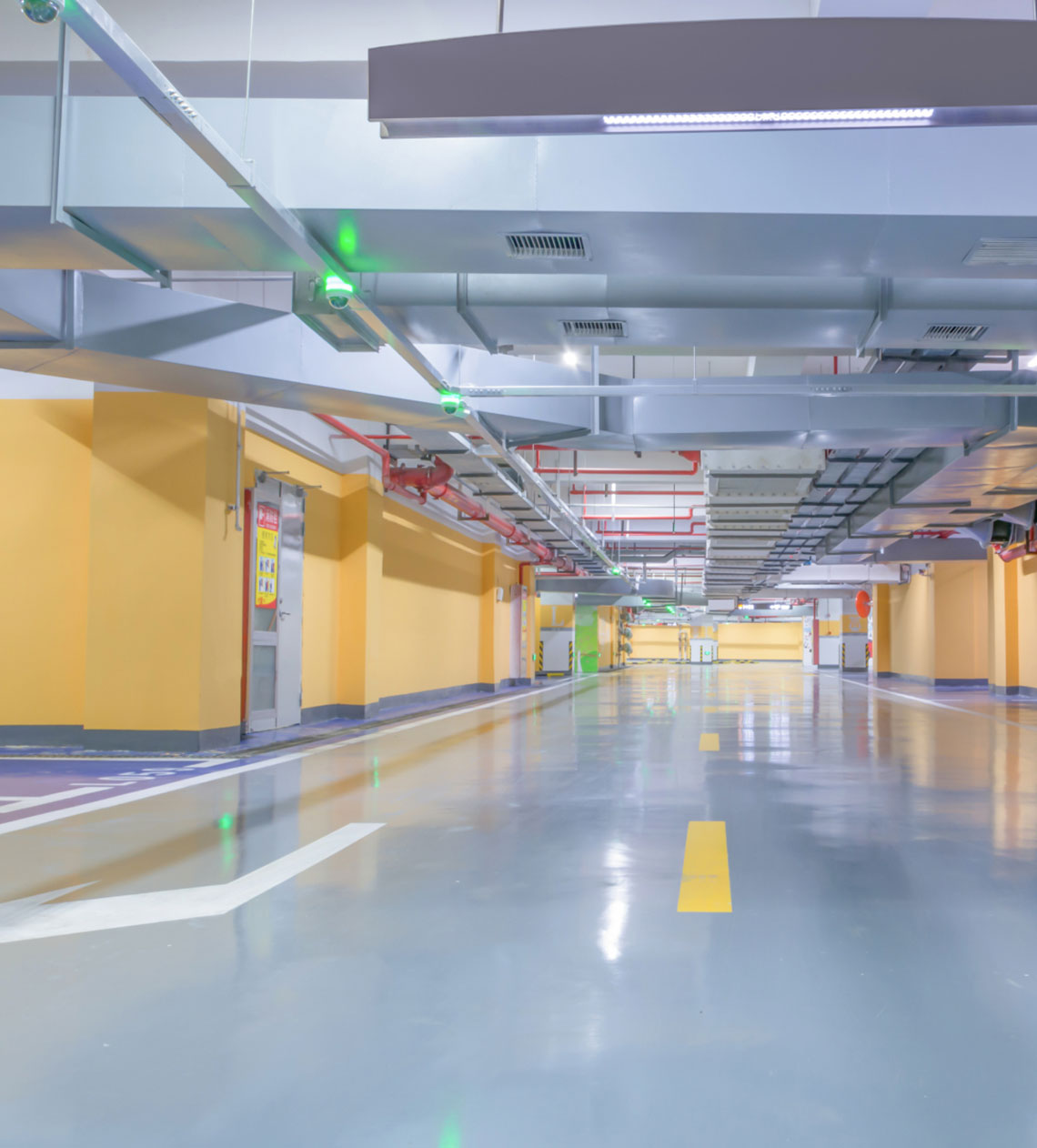 Pavimento in resina parcheggio in provincia di Vicenza